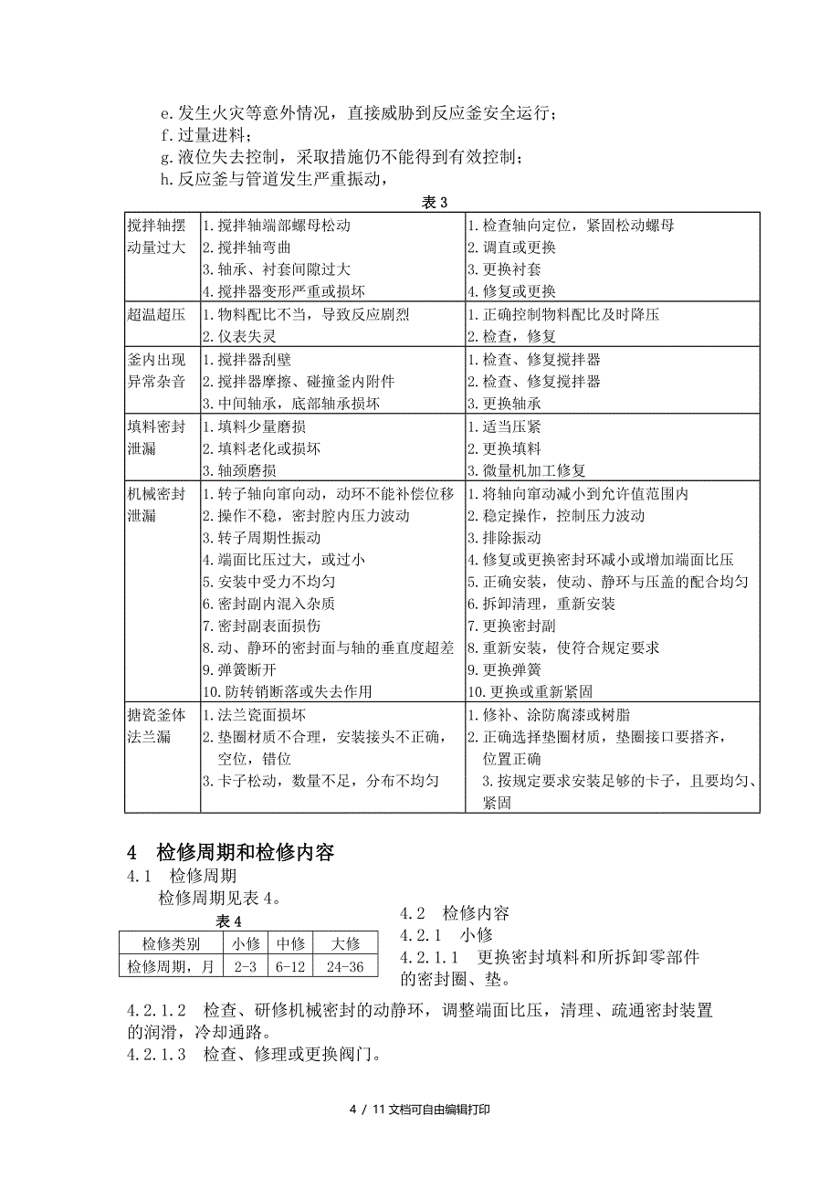 反应釜维护检修规程_第4页