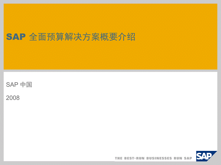 SAP全面预算方案_第1页