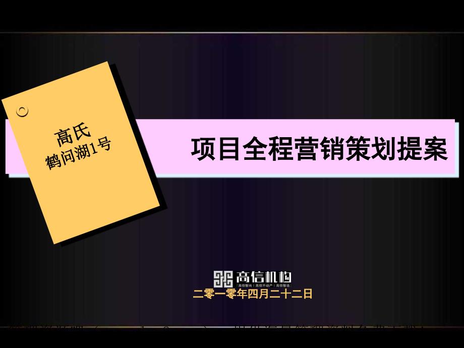 九江高氏鹤问湖1号项目全程营销策划提案PPT 151页_第2页