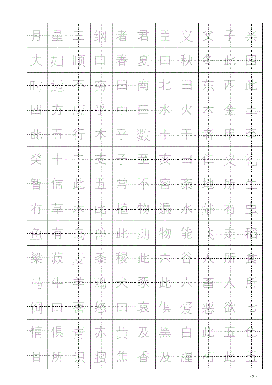 楷书钢笔字帖(三字经)_第3页