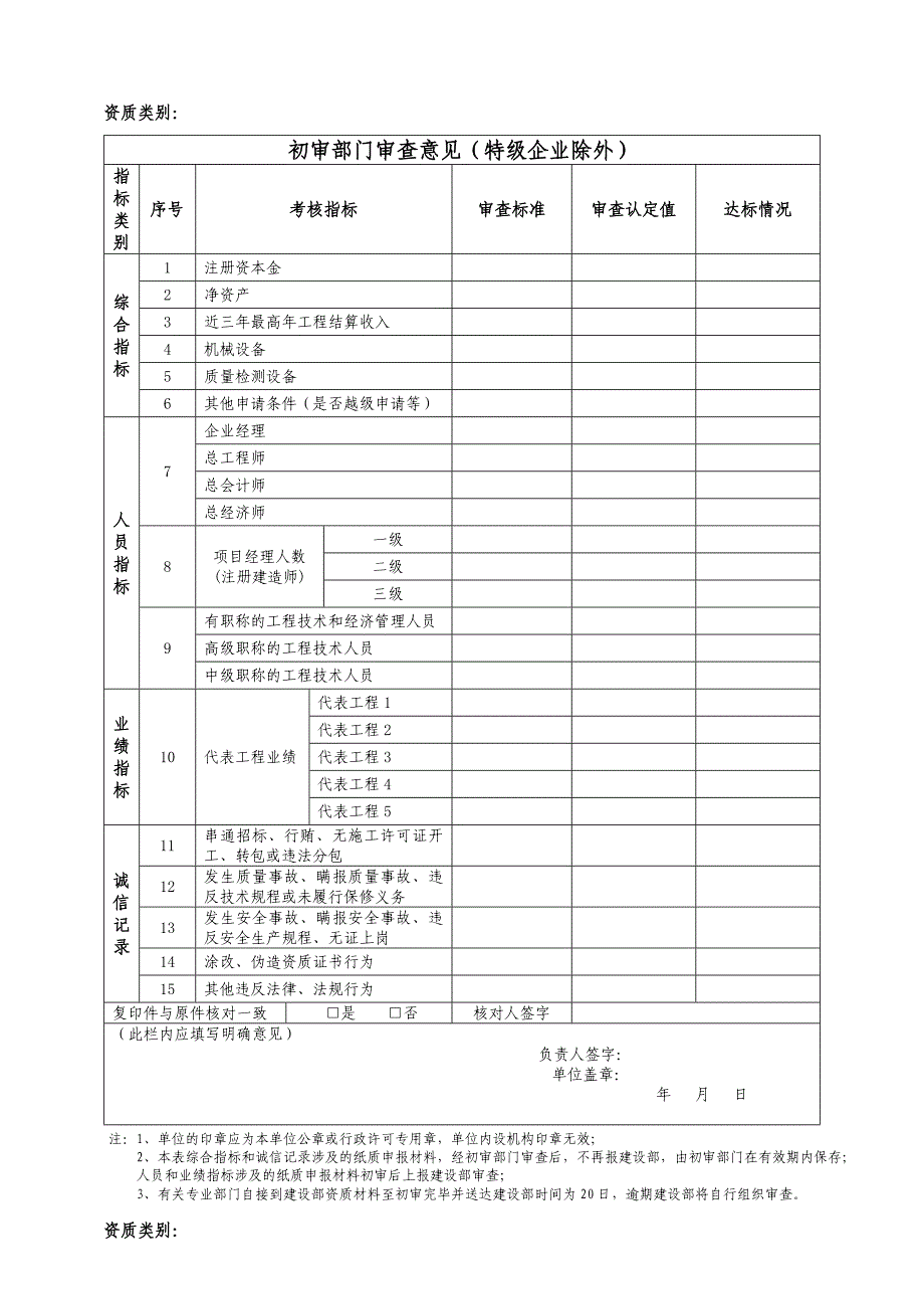 西安代办资质建筑业资质及申请表_第4页