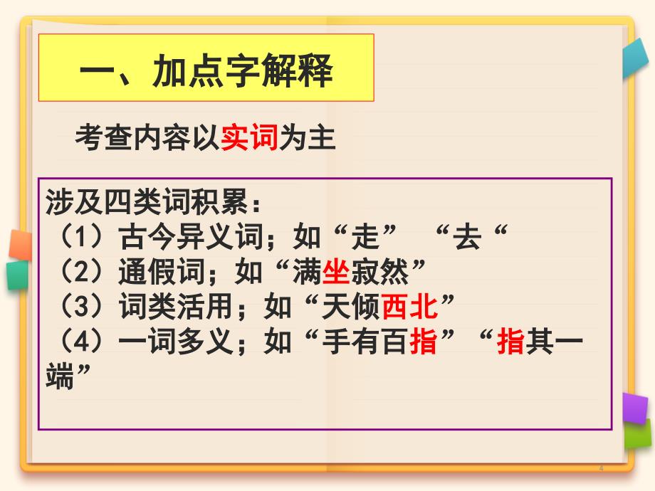 初中文言文阅读答题技巧课堂PPT_第4页