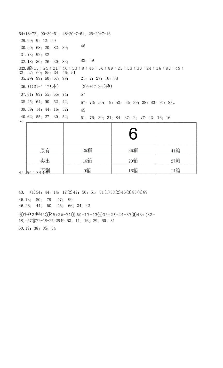 100以内的加减法计算题50道（夺冠系列） (2).docx_第5页