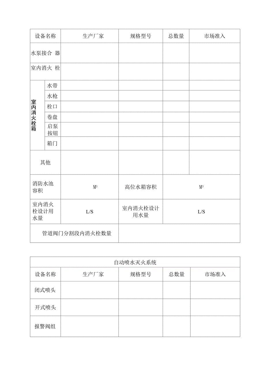 消防设施检测登记表_第5页