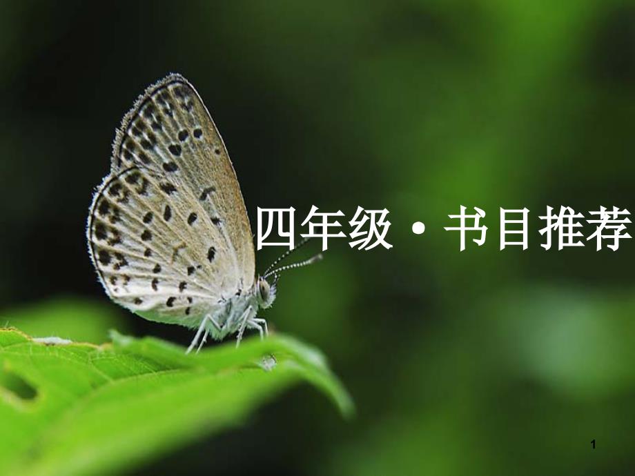 四年级必读书目课堂PPT_第1页