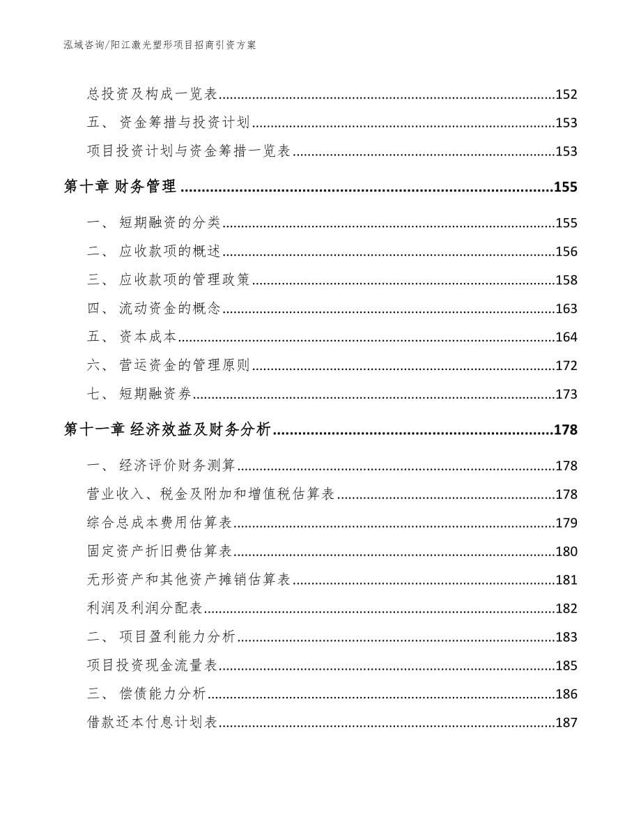 阳江激光塑形项目招商引资方案_第5页