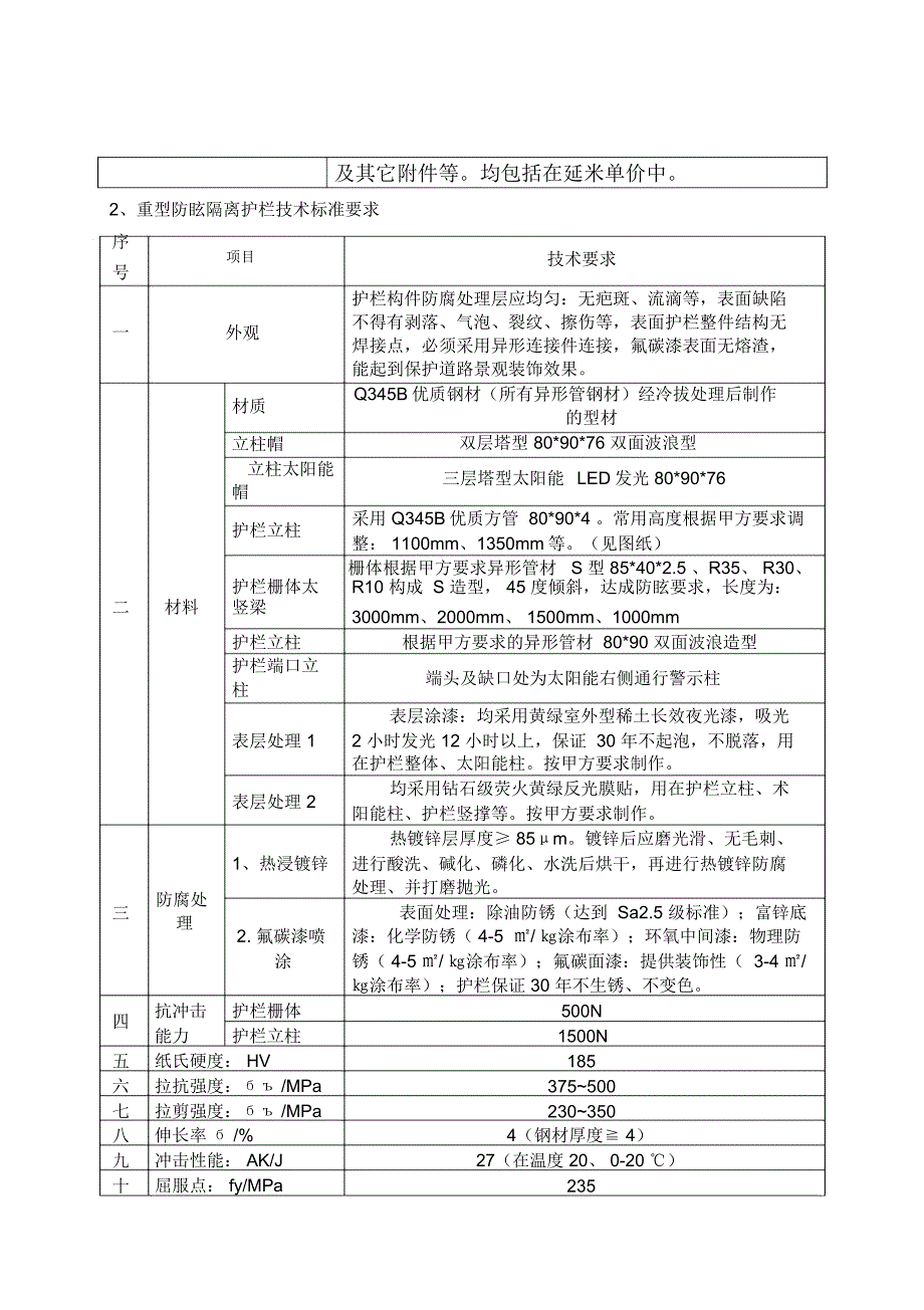 隔离护栏及附属件技术要求_第3页