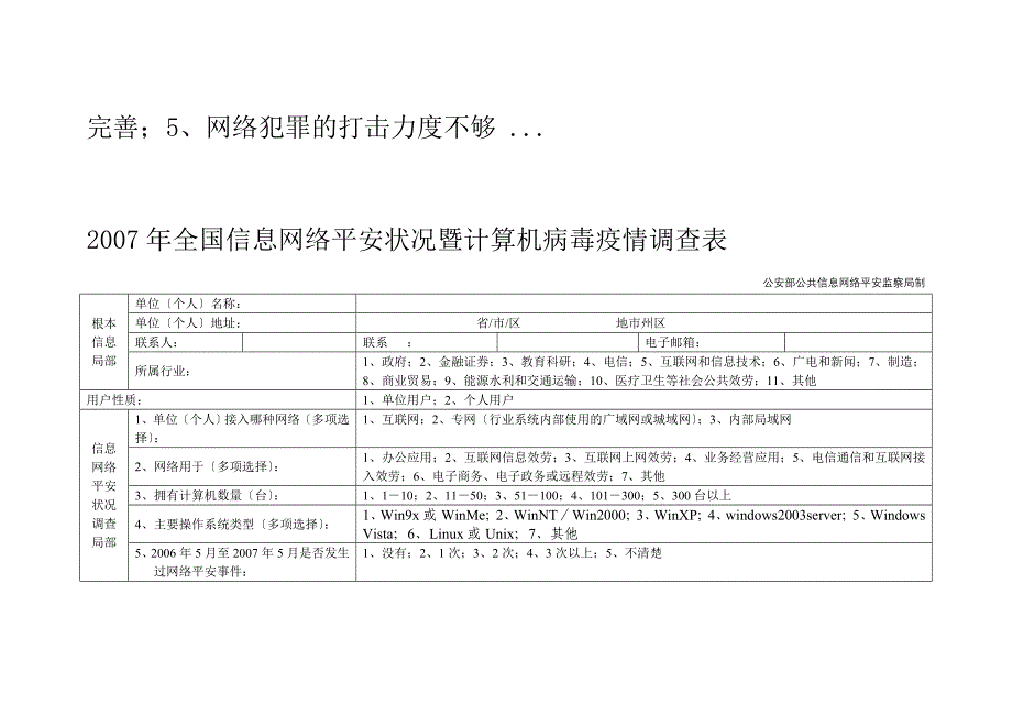 计算机信息网络安全状况调查表_第2页