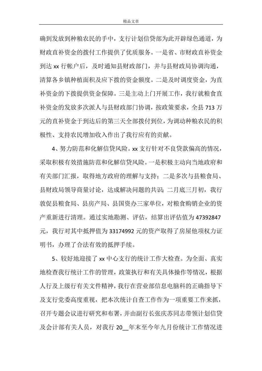 《支行工作总结》_第3页