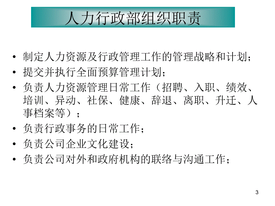 公司组织结构与工作分析公司试用_第3页