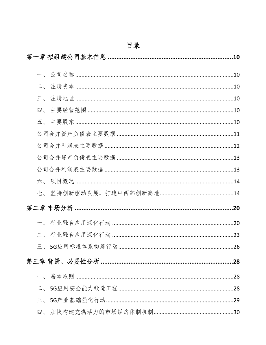 河南关于成立5G+智慧物流公司可行性研究报告(DOC 97页)_第2页