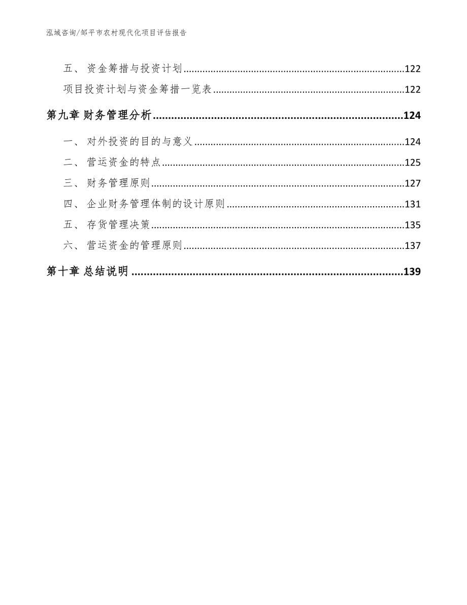 邹平市农村现代化项目评估报告模板_第5页