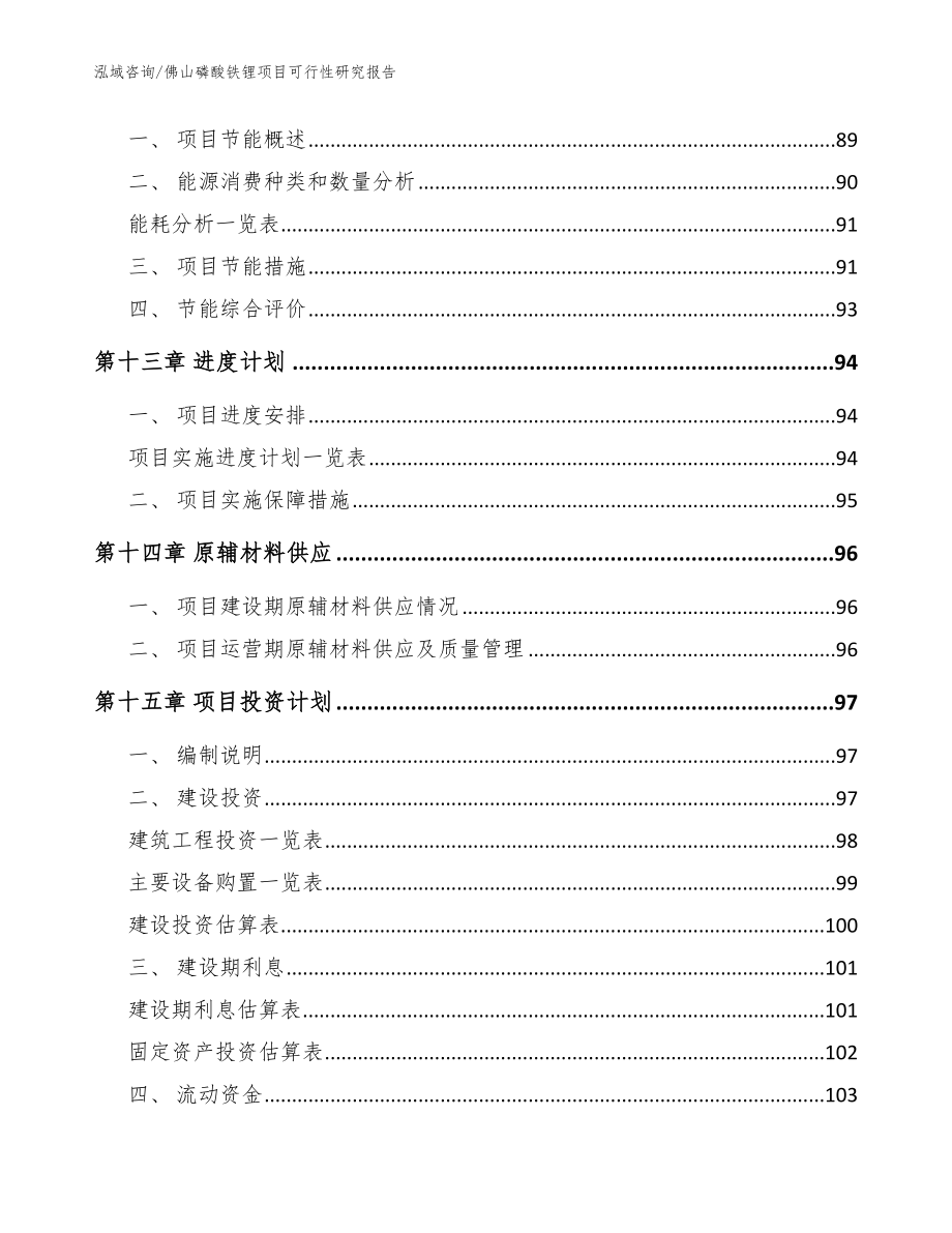 佛山磷酸铁锂项目可行性研究报告模板参考_第5页