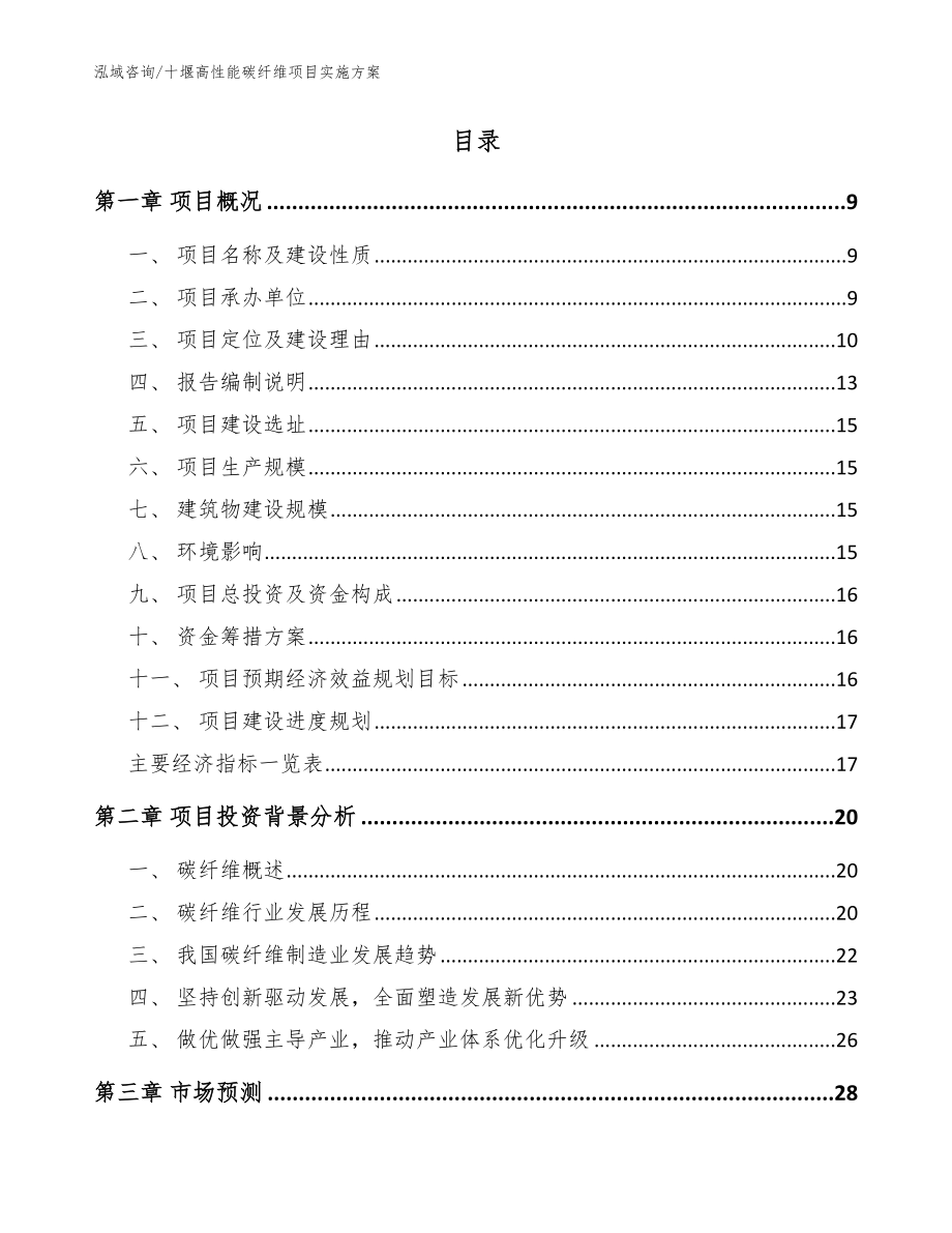 十堰高性能碳纤维项目实施方案范文_第2页