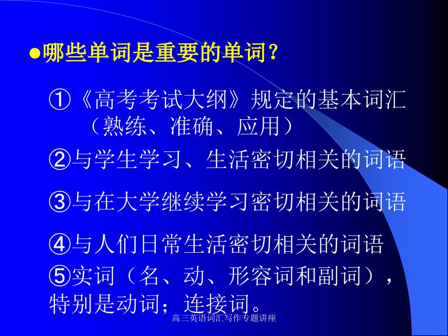 高三英语词汇写作专题讲座课件_第4页