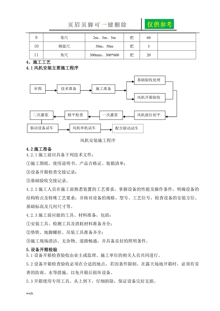 风机安装施工方案65473【文书荟萃】_第3页