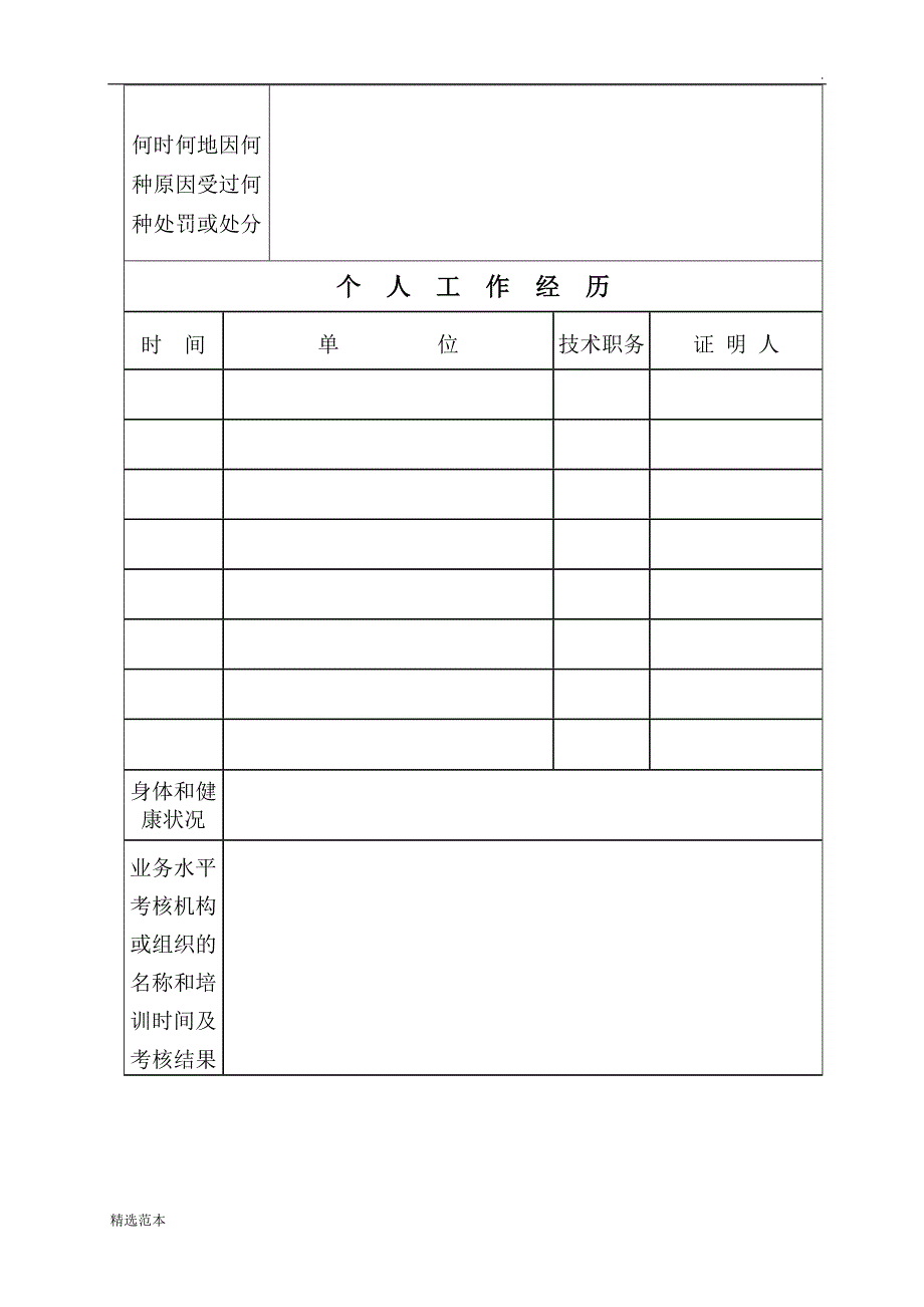 医师执业注册申请审核表(样表).doc_第4页