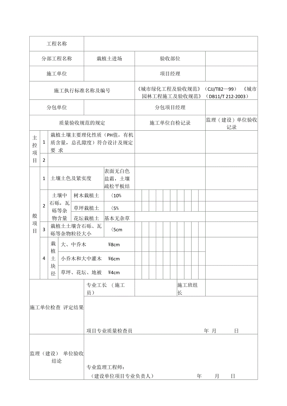 园林绿化质量验收记录全套表格_第3页