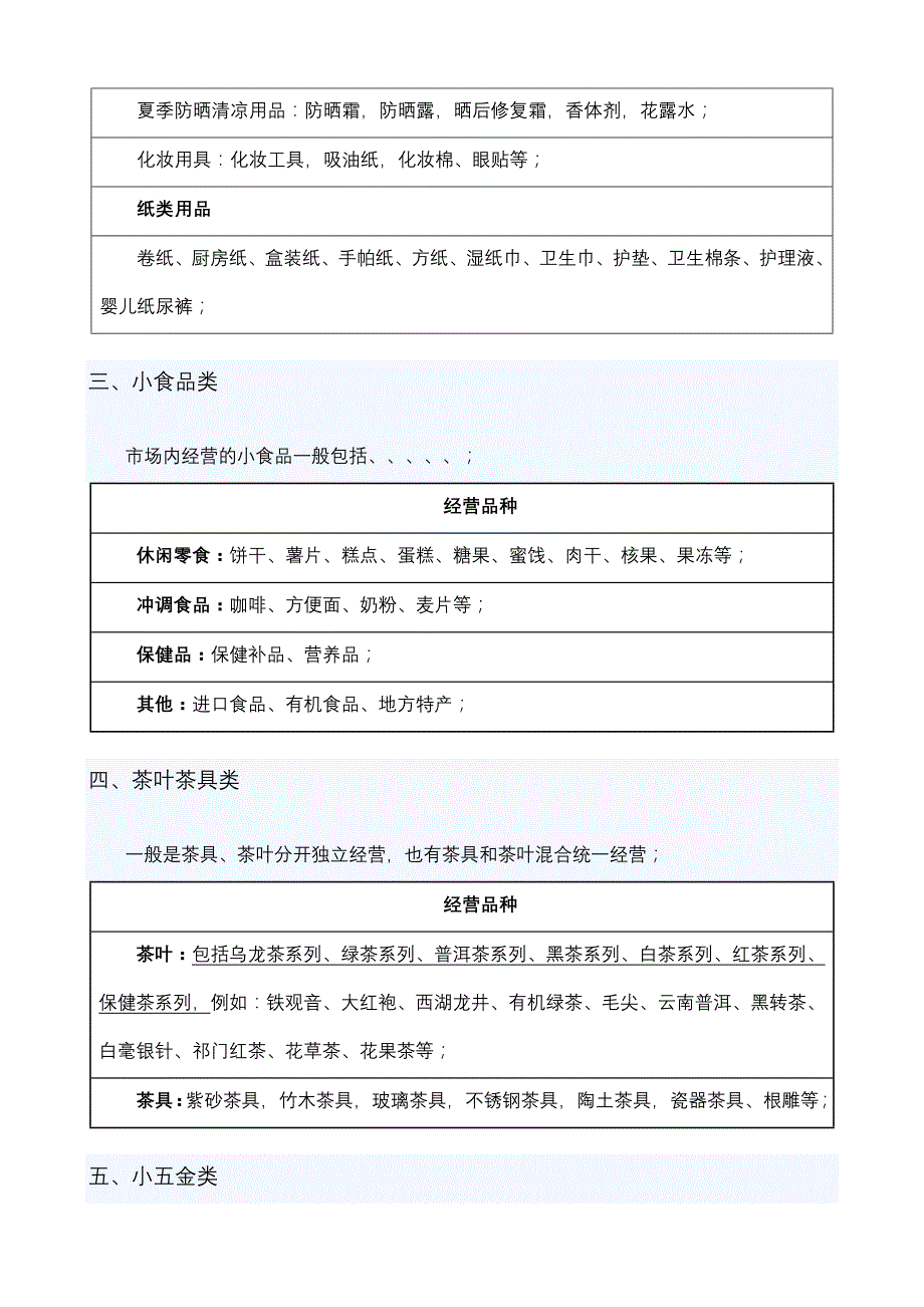 常规小商品市经营业态细分_第3页