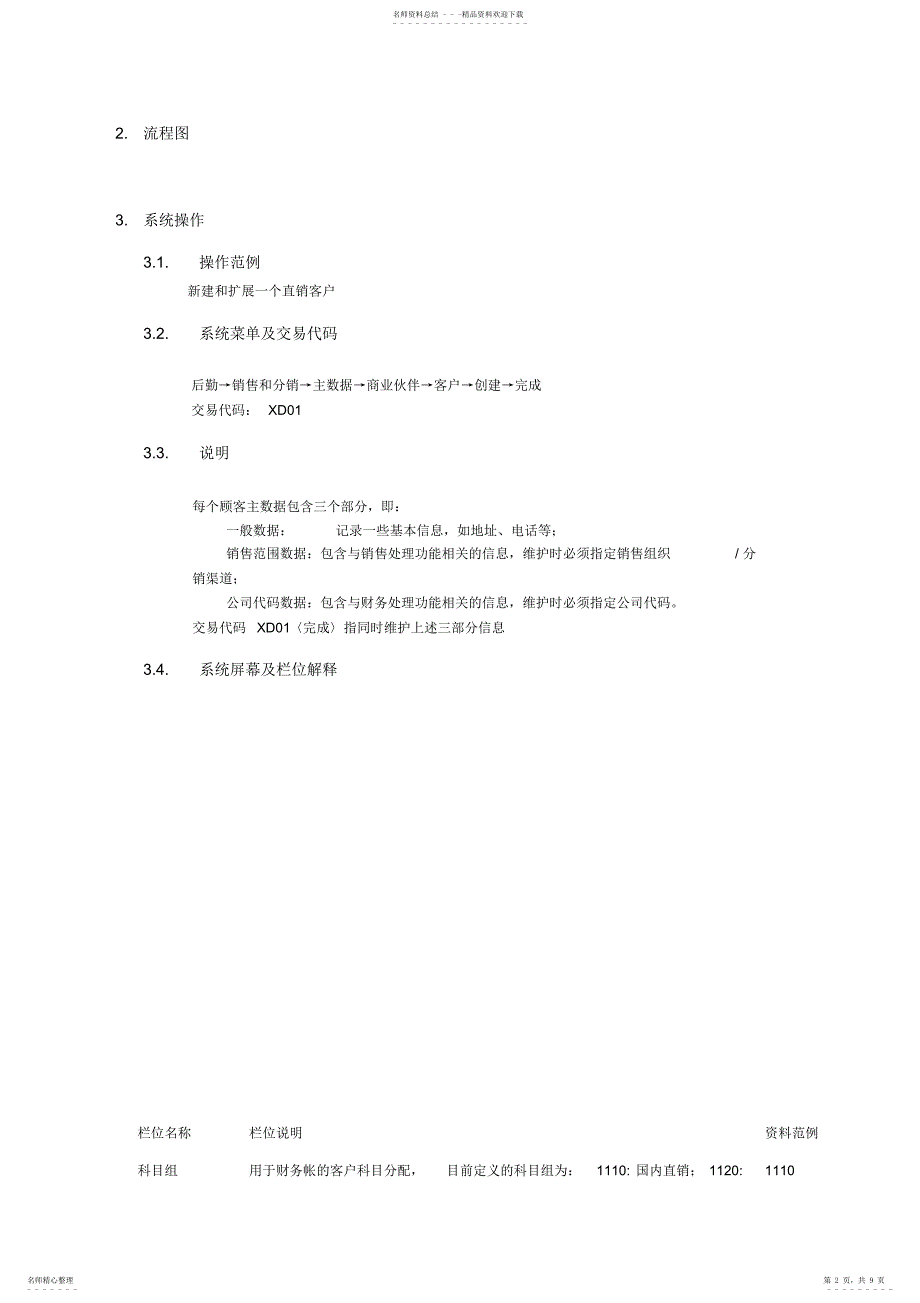 2022年2022年客户主数据维护流程_第2页