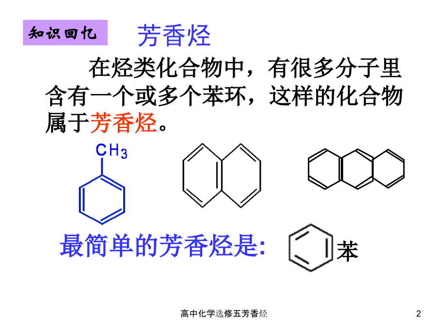 高中化学选修五芳香烃课件_第2页