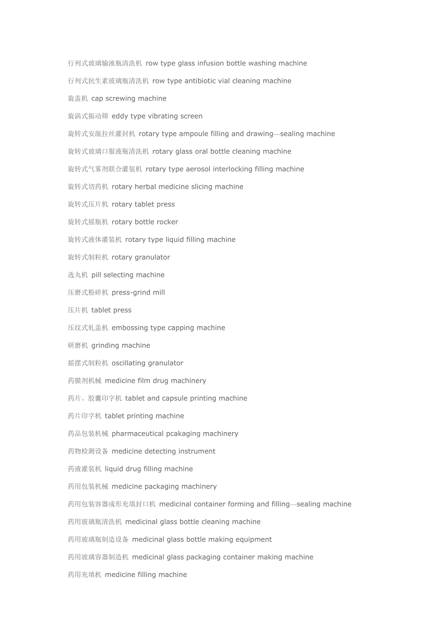 医疗器械专业英文词汇_第4页