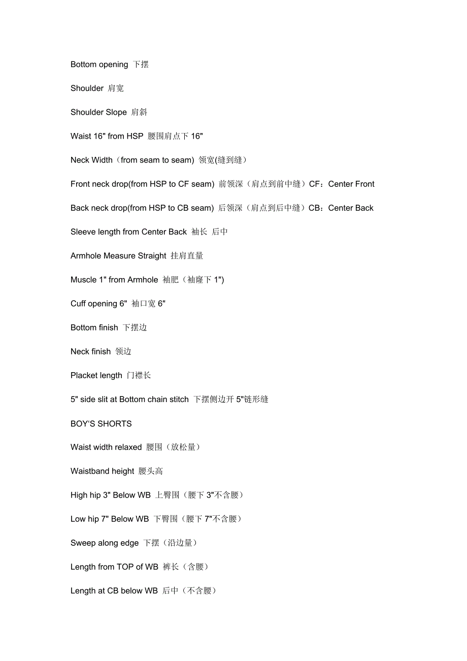 服装部位英文名称对照.doc_第2页