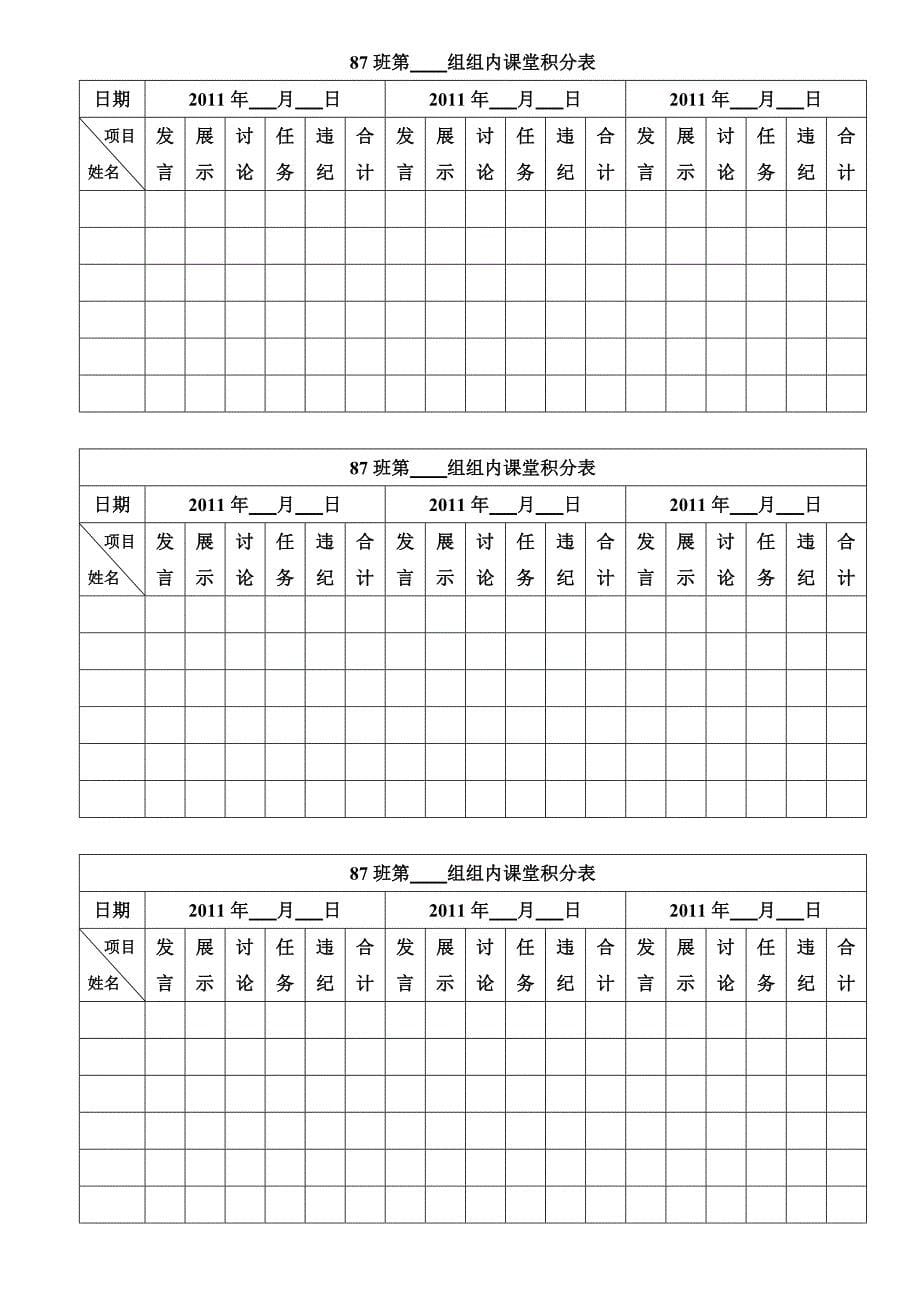 小组合作学习管理办法及奖惩及表格.docx_第5页