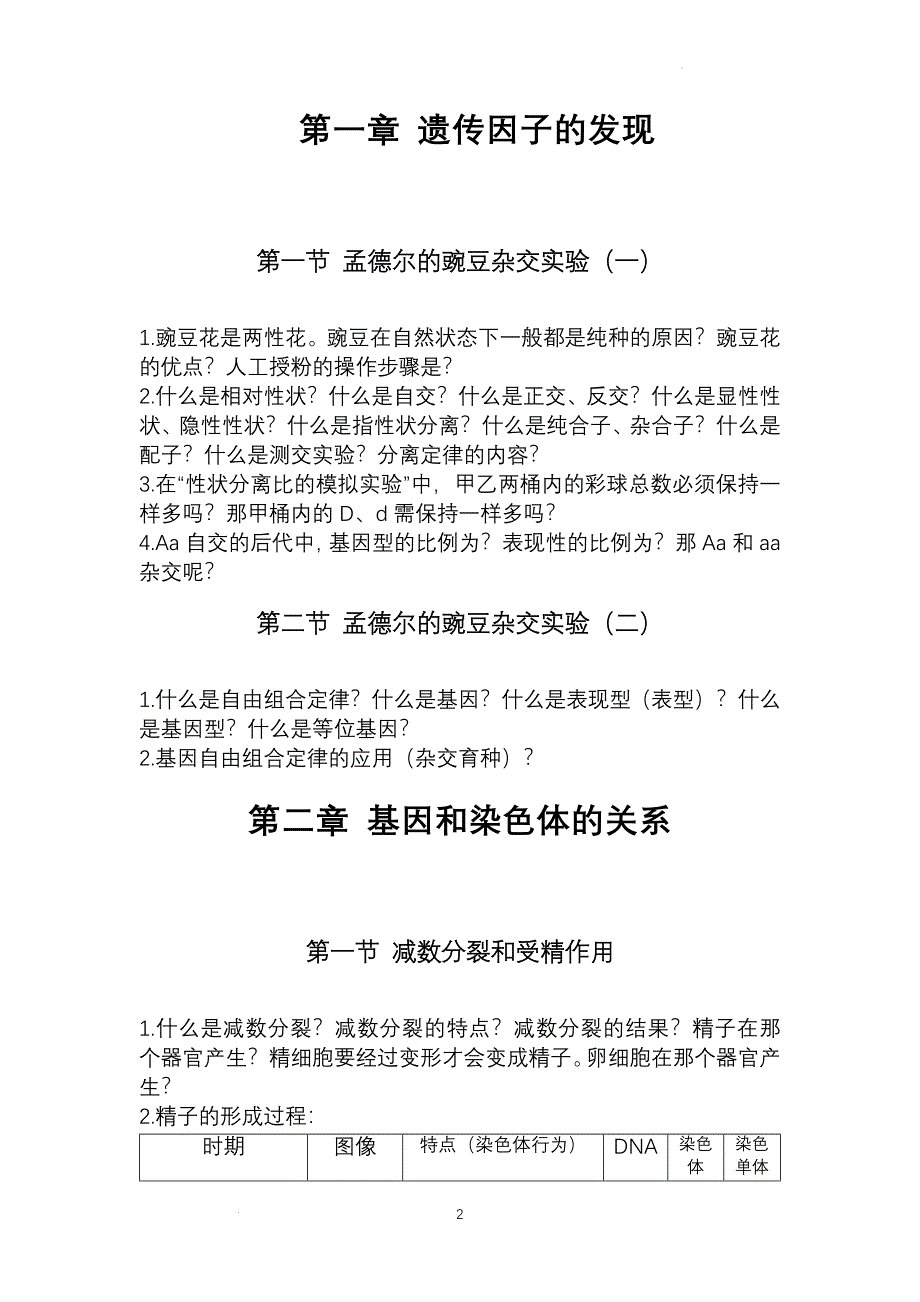 遗传与进化基础问题 高一下学期生物人教版必修2.docx_第2页