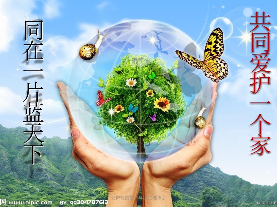 爱护校园保护环境主题班会
