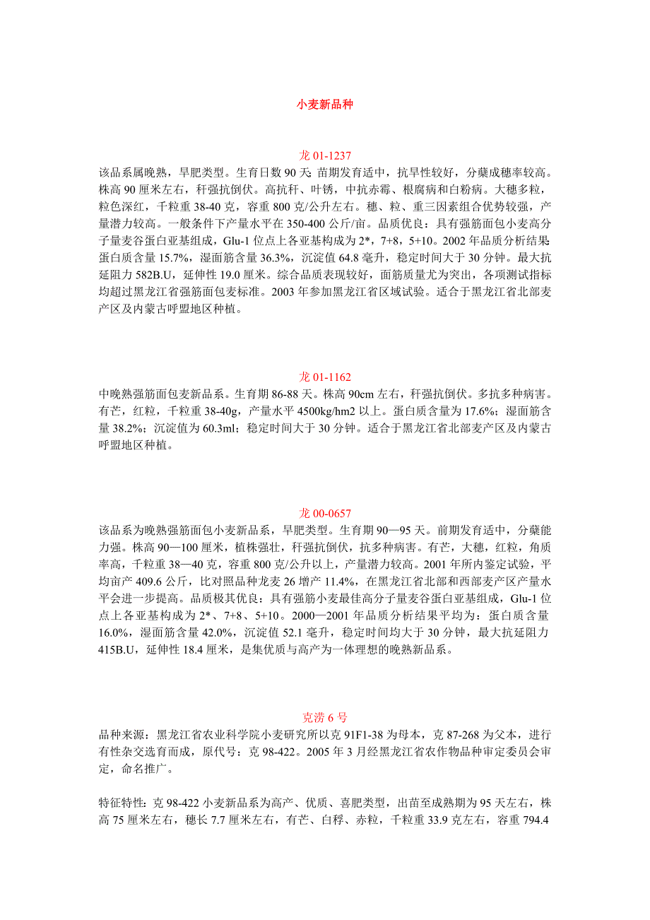小麦品种介绍.doc_第1页