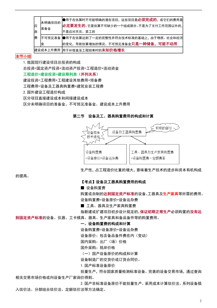 2022年造价工程师考试工程计价高频考点笔记.docx_第2页