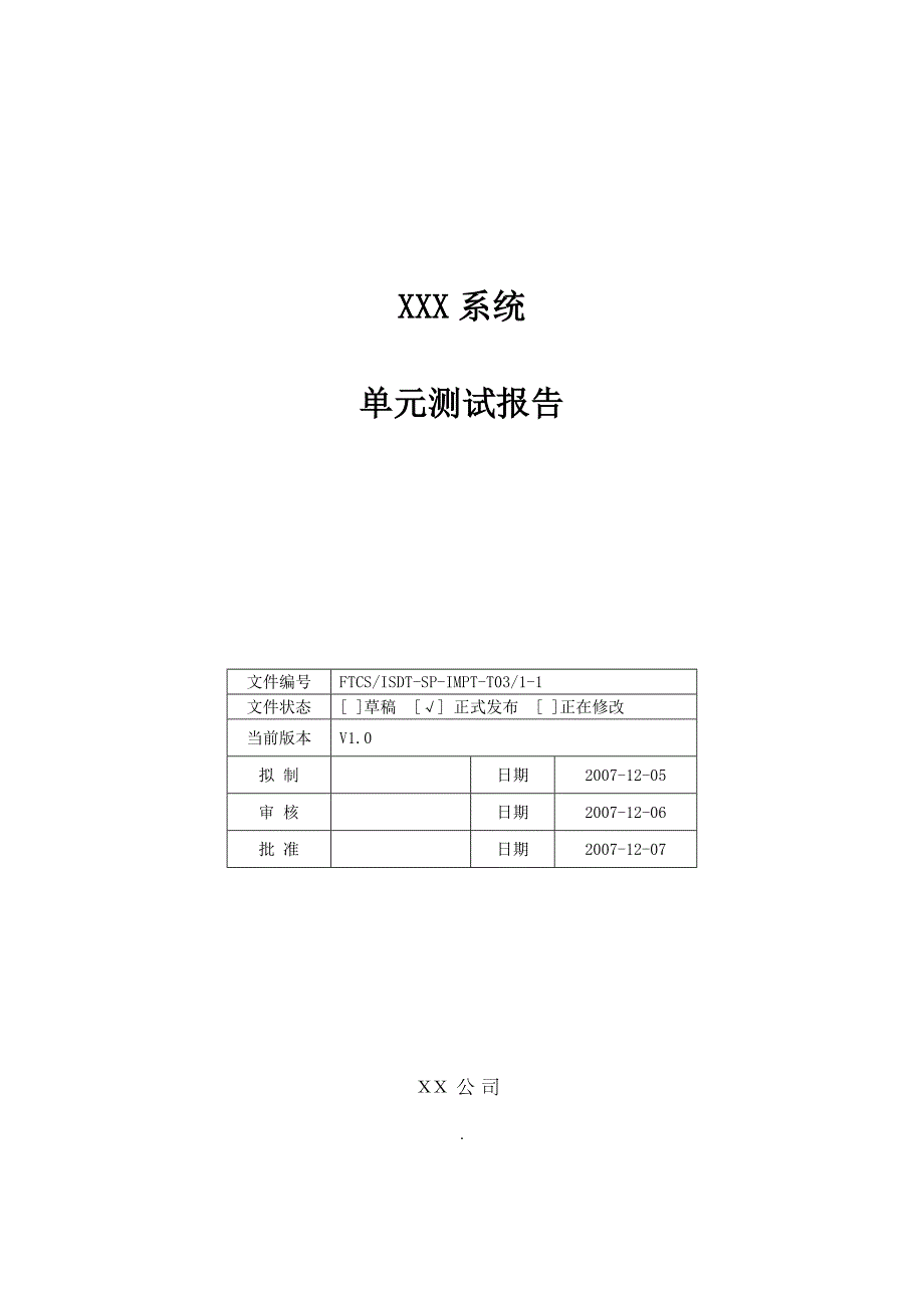 FTCS单元测试报告_第1页