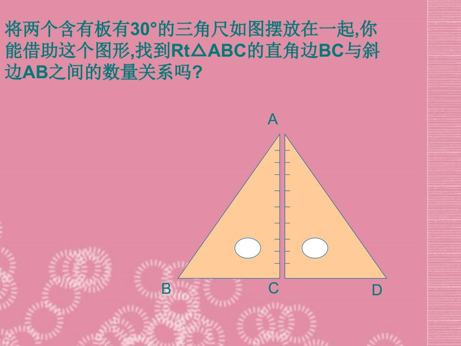 黑龙江省绥化九中八年级数学上册12.9特殊直角三角形课件新人教版_第2页