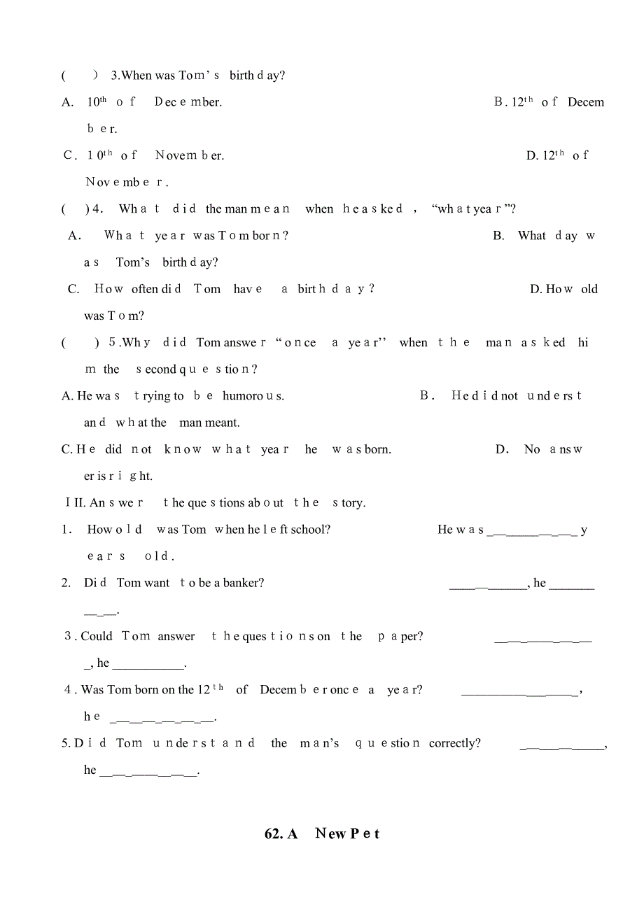 新课标小学英语阅读100篇_第4页