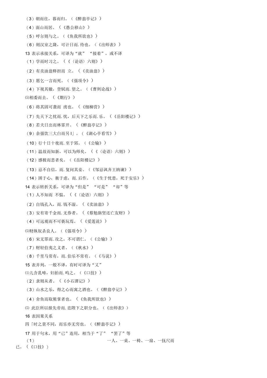 2017年中考语文命题研究第一部分古诗文阅读梳理篇附录2语文版文言虚词及用法举例_第4页