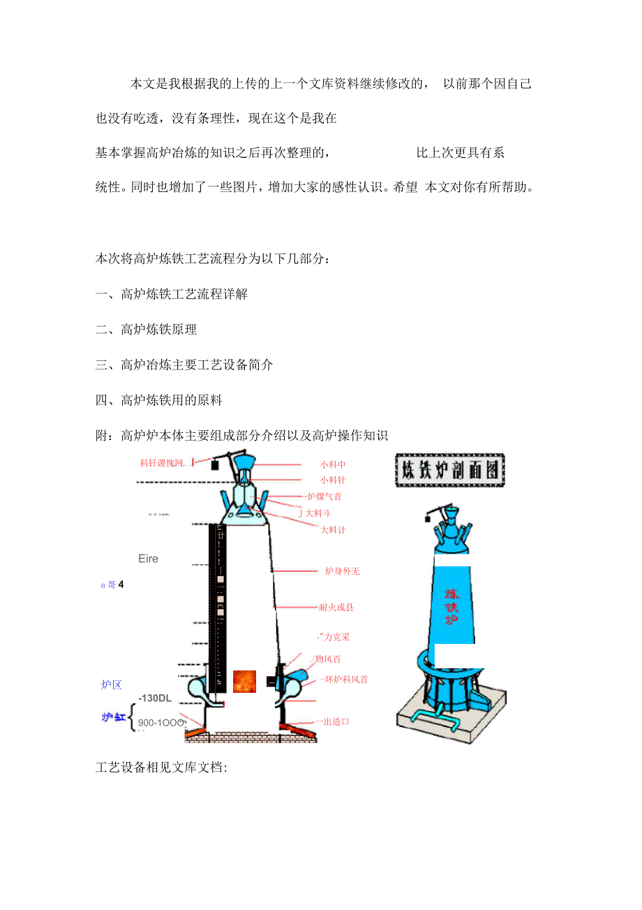 高炉炼铁工艺流程(经典)_第1页