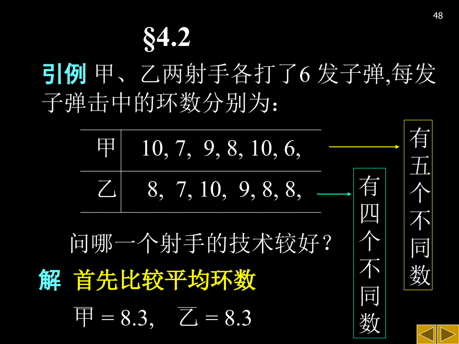 乙两射手各打了课件_第1页