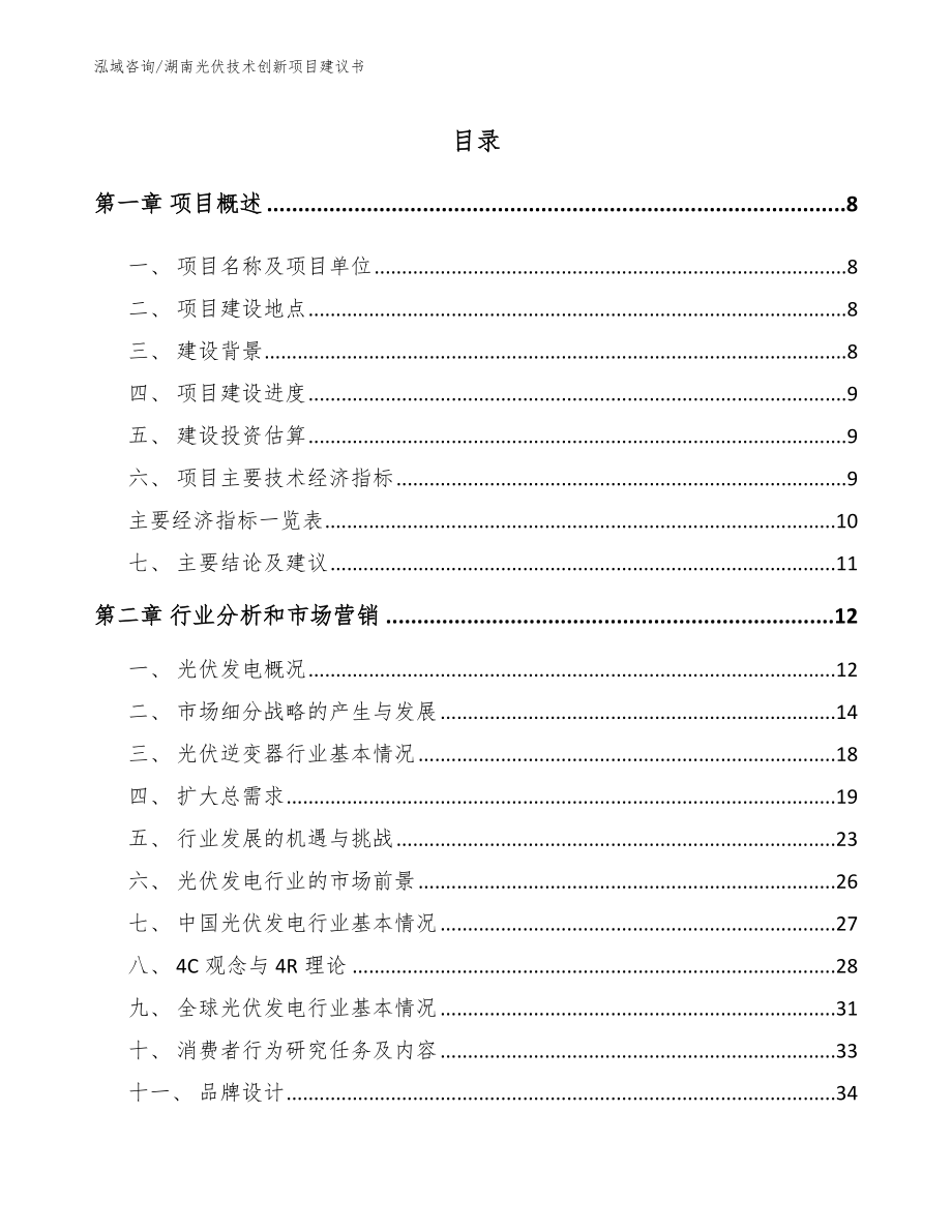 湖南光伏技术创新项目建议书_第2页