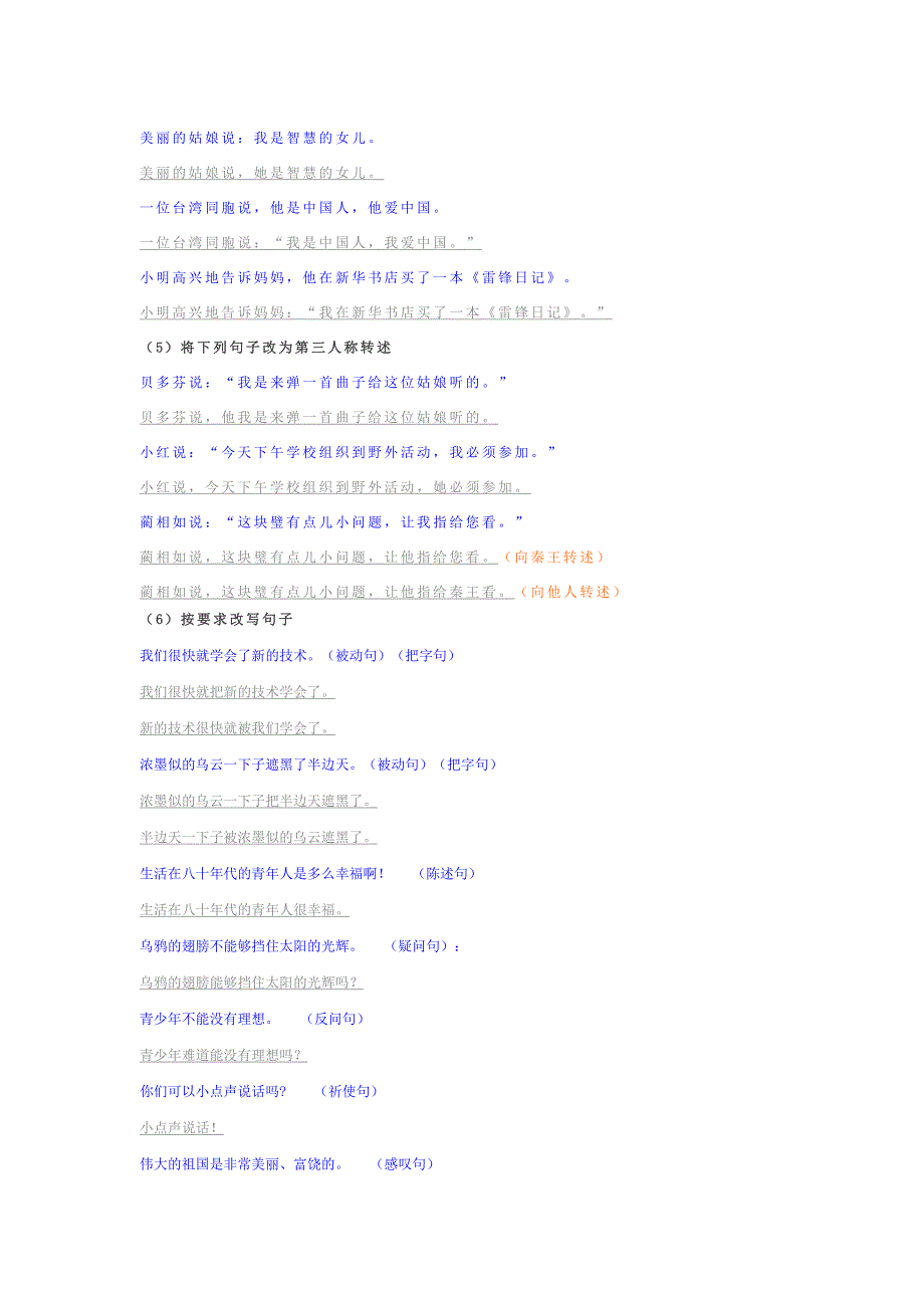 小升初语文专项复习句子精编习题_第2页