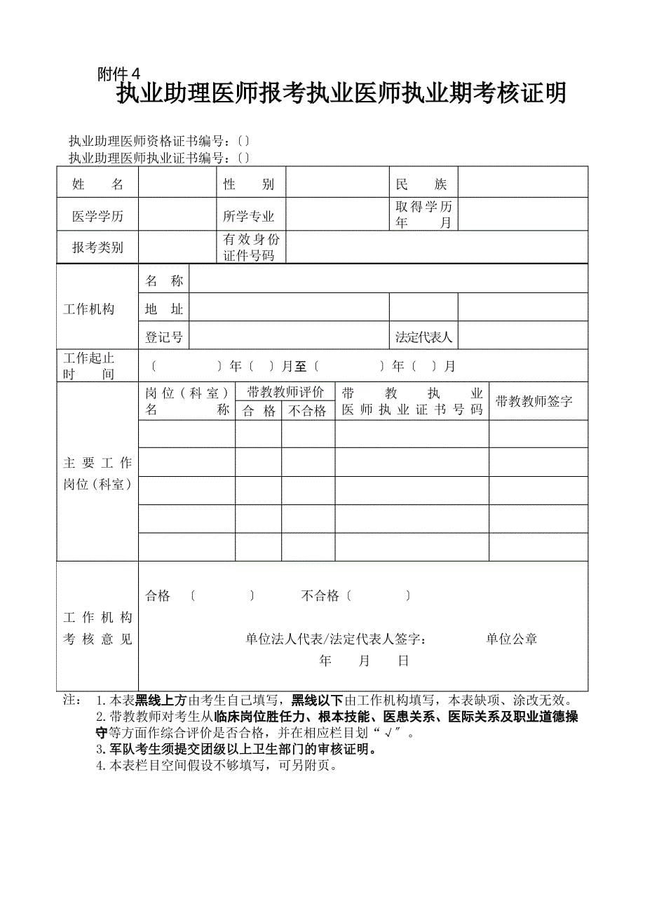 报考全国医师资格考试的考生需提交以下材料_第5页