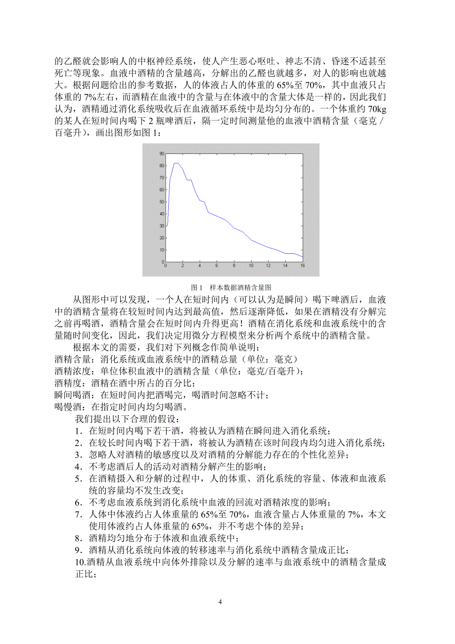 数值计算方法数模案例分析6酒后血液中酒精浓度分析_第4页