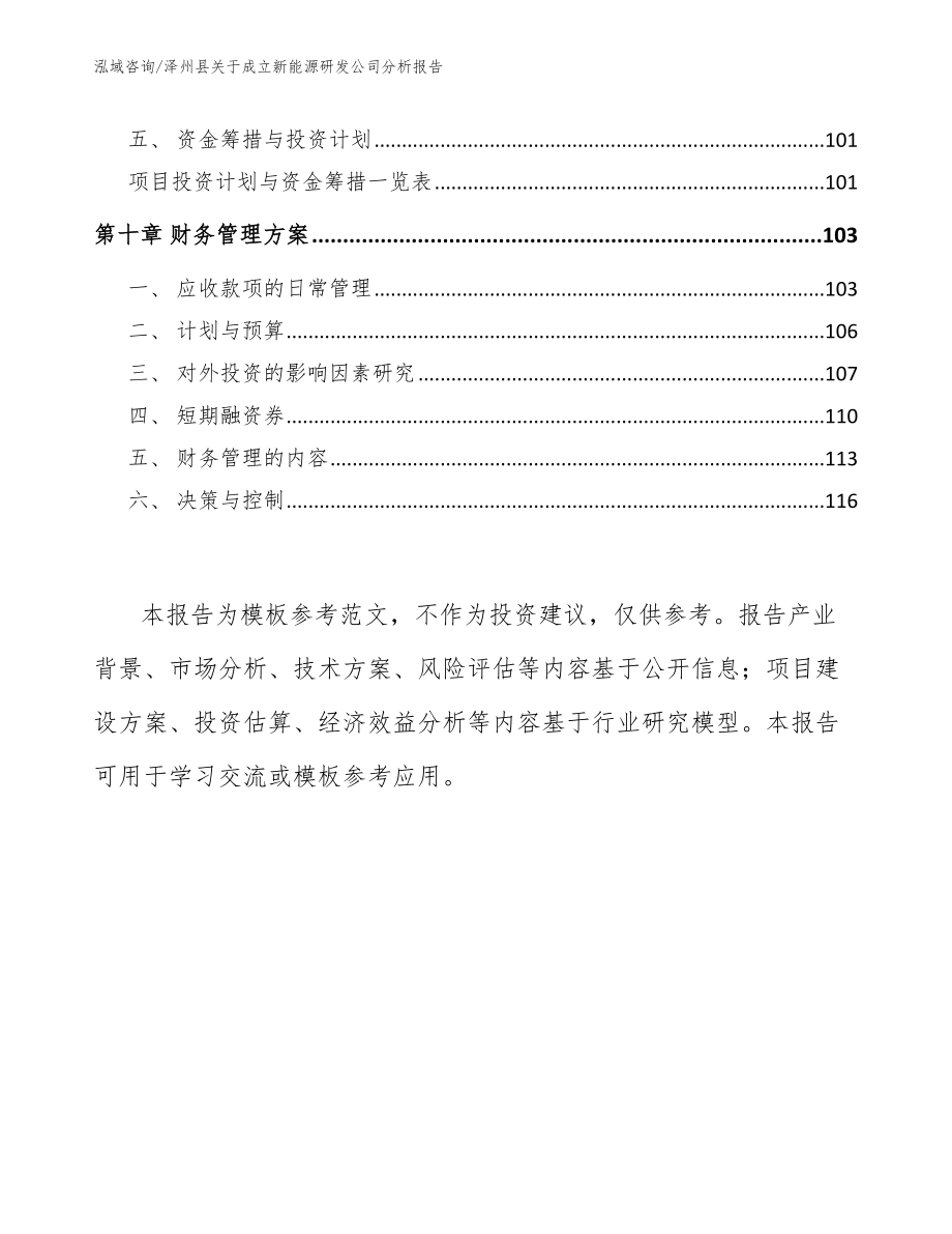 泽州县关于成立新能源研发公司分析报告模板参考_第5页