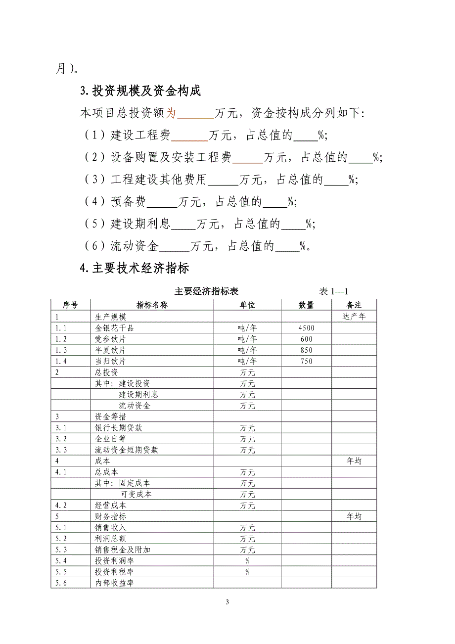 45000亩中药材种植及加工项目建议书_第3页