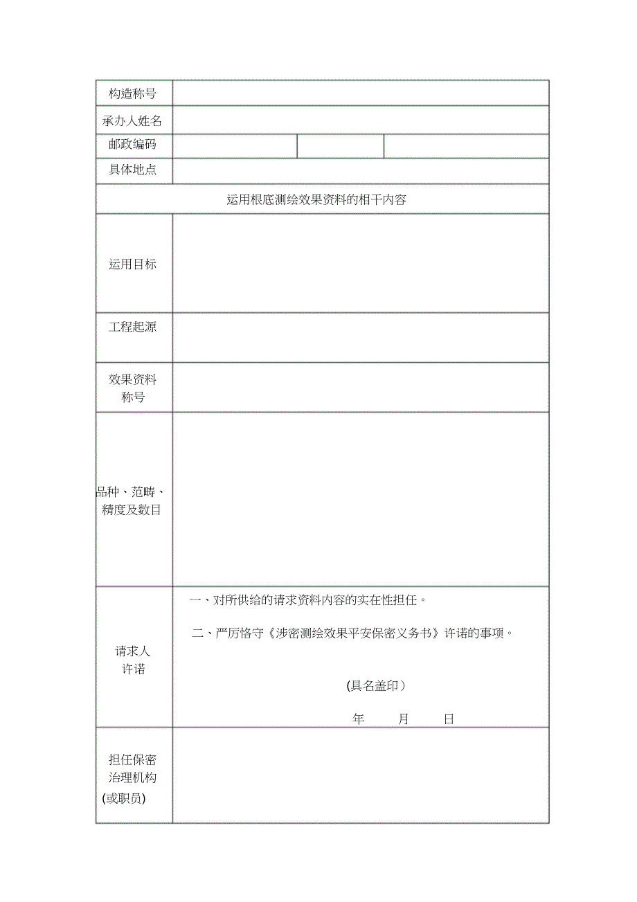 申请使用涉密基础测绘成果手续_第3页