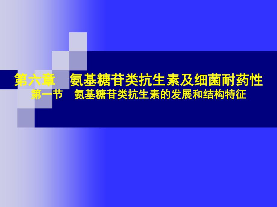 第6章氨基糖苷类抗生素_第1页