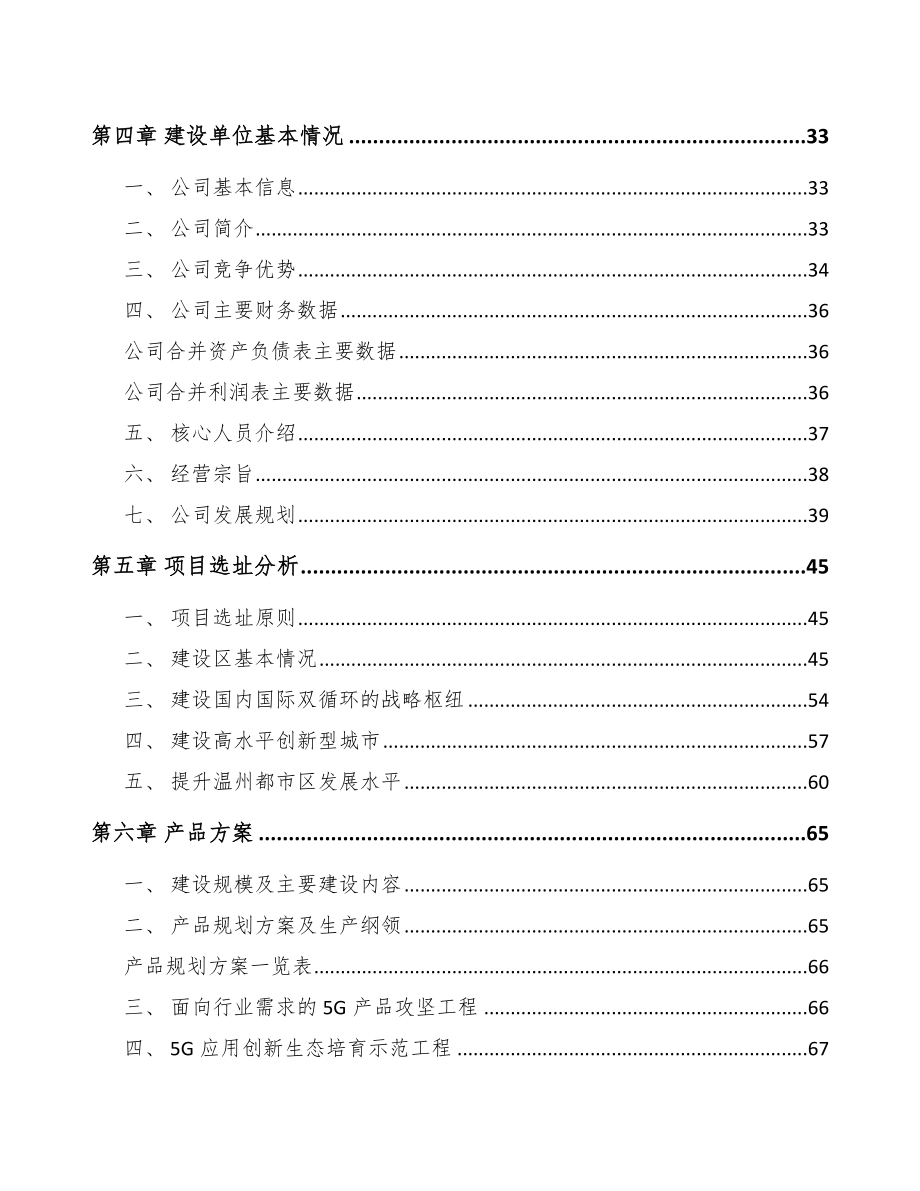 某某 5G+智能油气项目可行性研究 报告_第3页