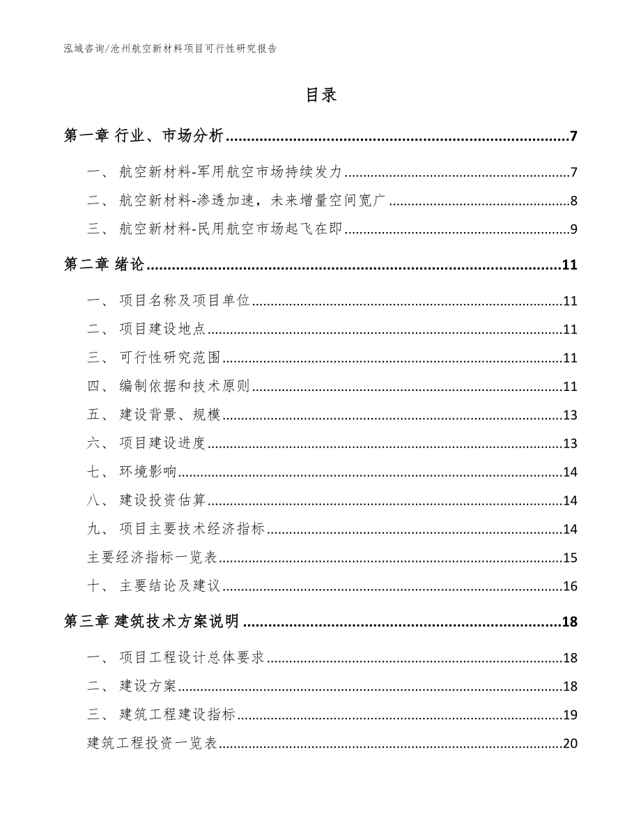 沧州航空新材料项目可行性研究报告参考模板_第2页