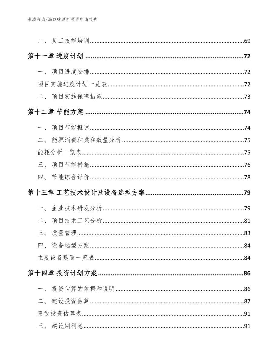 海口啤酒机项目申请报告模板_第5页