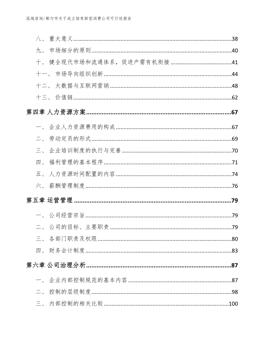 都匀市关于成立培育新型消费公司可行性报告_参考模板_第3页